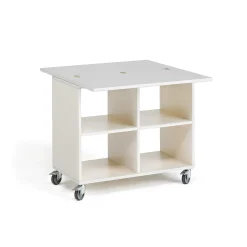 Leikkipöytä MINNA 4 lokeroa, 450x800x730 mm, valkoinen