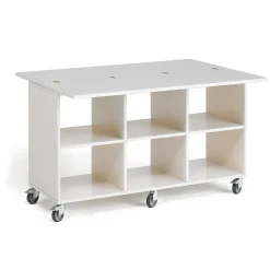 Leikkipöytä MINNA 6 lokeroa, 450x800x730 mm, valkoinen