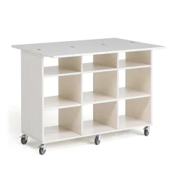 Leikkipöytä MINNA 9 lokeroa, 1200x450x930 mm, valkoinen