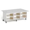 Leikkipöytä MINNA 6 lokeroa, 1200x450x530 mm, valkoinen