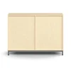 Liukuovikaappi QBUS Lukollinen, 1 hylly, jalusta, kahvat, 868x1200x400 mm, hopeanharmaa, koivu