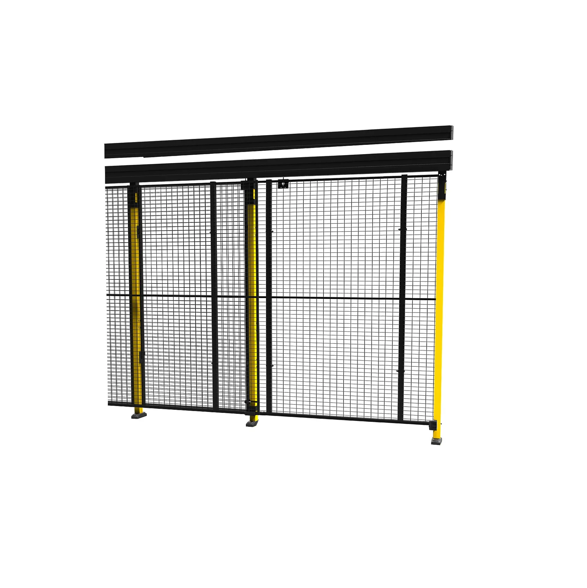 Liukuovi X-GUARD Sis. pylväät ja verkkoelementin, 2000x1400 mm