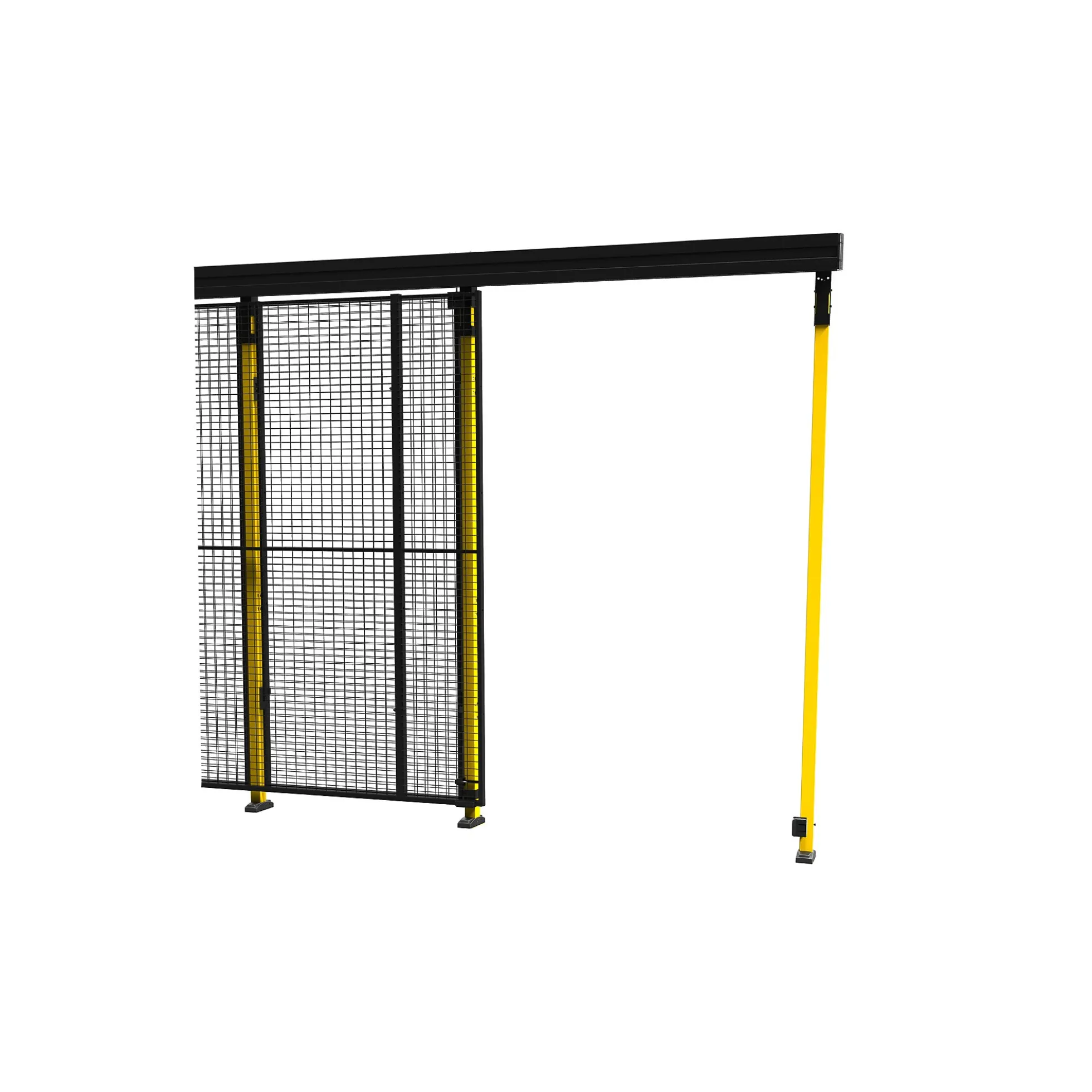 Liukuovi X-GUARD Sis. pylväät ja verkkoelementin, 2300x1400 mm