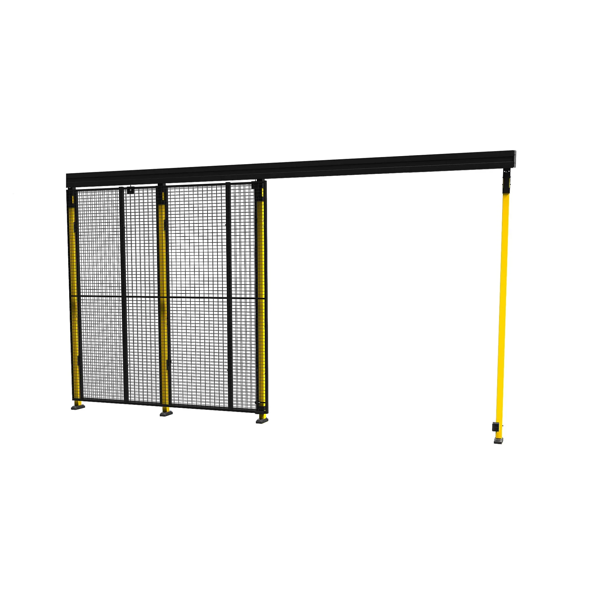 Liukuovi X-GUARD Sis. pylväät ja verkkoelementin, 2300x2200 mm