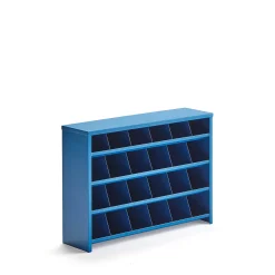 Lokerikko pulteille 24 lokeroa, 560x800x220 mm, sininen