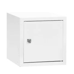Lokerokaappi CUBE Valkoinen, valkoinen ovi, 270x270x350 mm