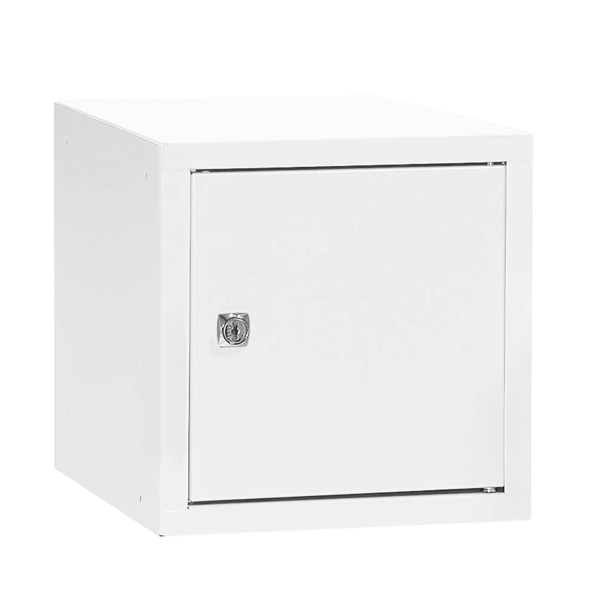 Lokerokaappi CUBE Valkoinen, valkoinen ovi, 270x270x350 mm