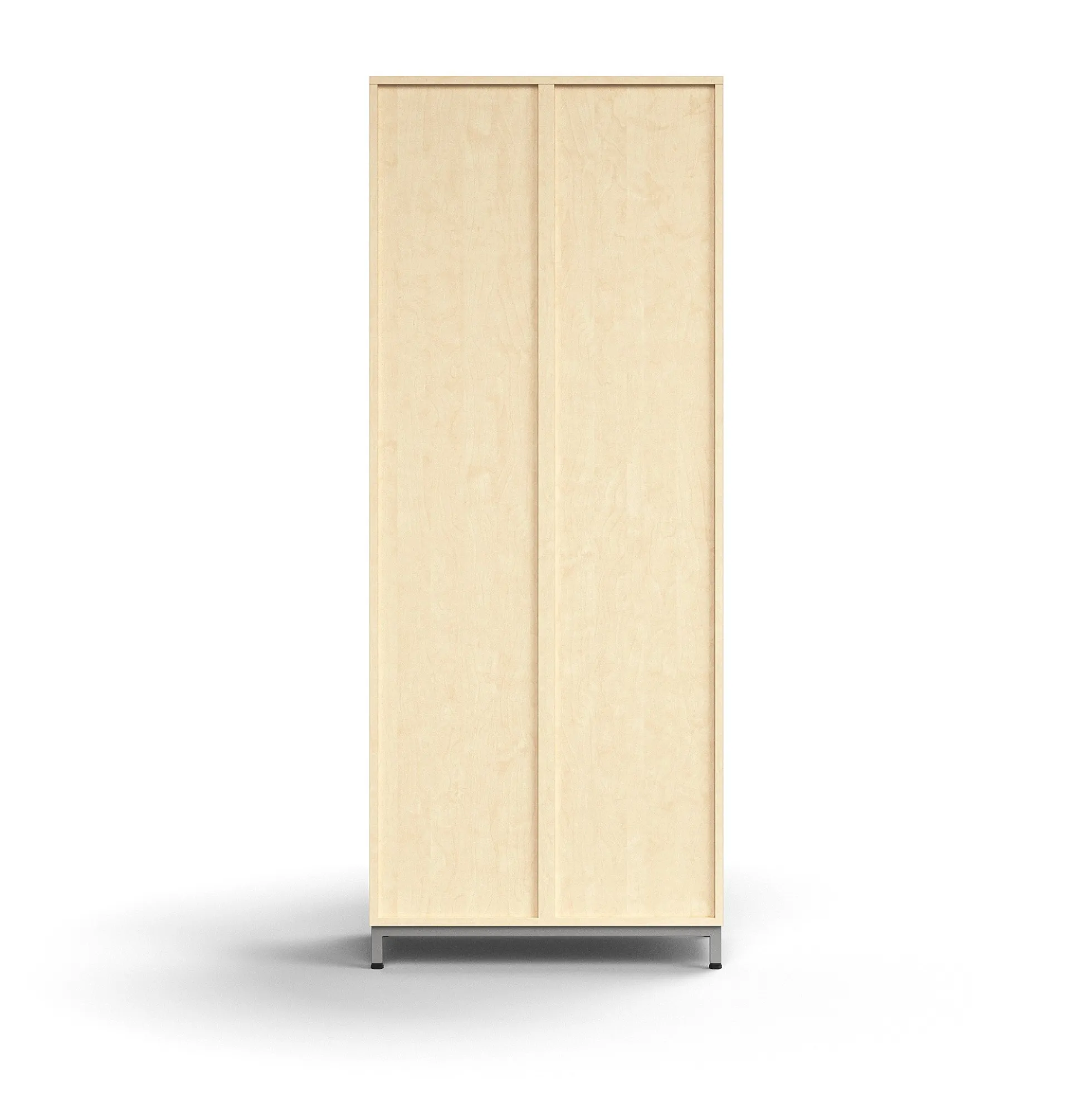 Lokerokaappi QBUS 10 lokeroa, jalusta, 2020x800x420 mm, hopeanharmaa, koivu