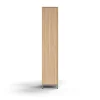 Lokerokaappi QBUS 5 lokeroa, jalusta, 2020x400x420 mm, hopeanharmaa, tammi