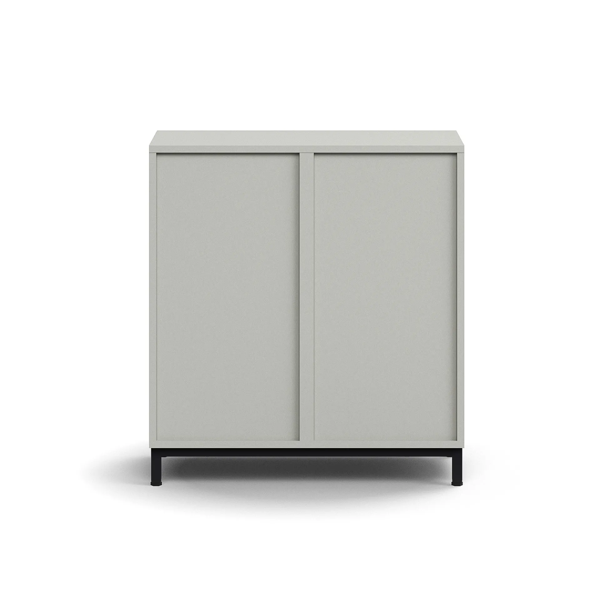 Lokerokaappi QBUS 4 lokeroa, jalusta, 868x800x420 mm, musta, vaaleanharmaa