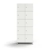 Lokerokaappi QBUS 10 lokeroa, jalusta, 2020x800x420 mm, valkoinen