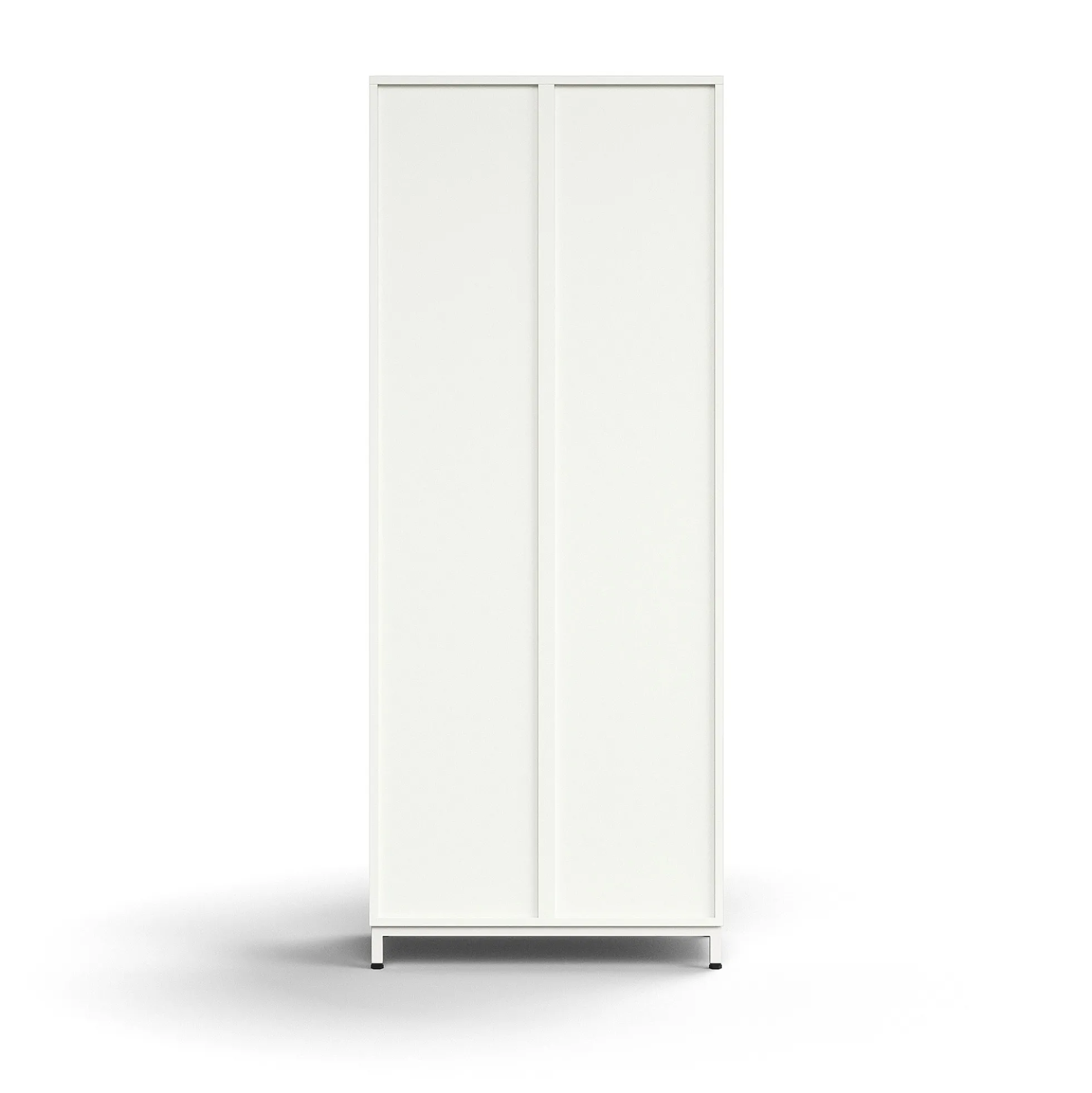 Lokerokaappi QBUS 10 lokeroa, jalusta, 2020x800x420 mm, valkoinen