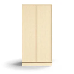Lokerokaappi QBUS 6 lokeroa, sokkeli, 1636x800x570 mm, koivu