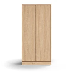 Lokerokaappi QBUS 8 lokeroa, sokkeli, 1636x800x420 mm, tammi