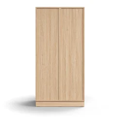 Lokerokaappi QBUS 6 lokeroa, sokkeli, 1636x800x570 mm, tammi
