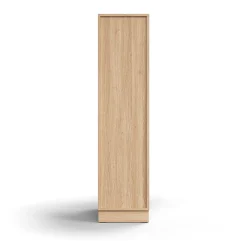 Lokerokaappi QBUS 4 lokeroa, sokkeli, 1636x400x570 mm, tammi