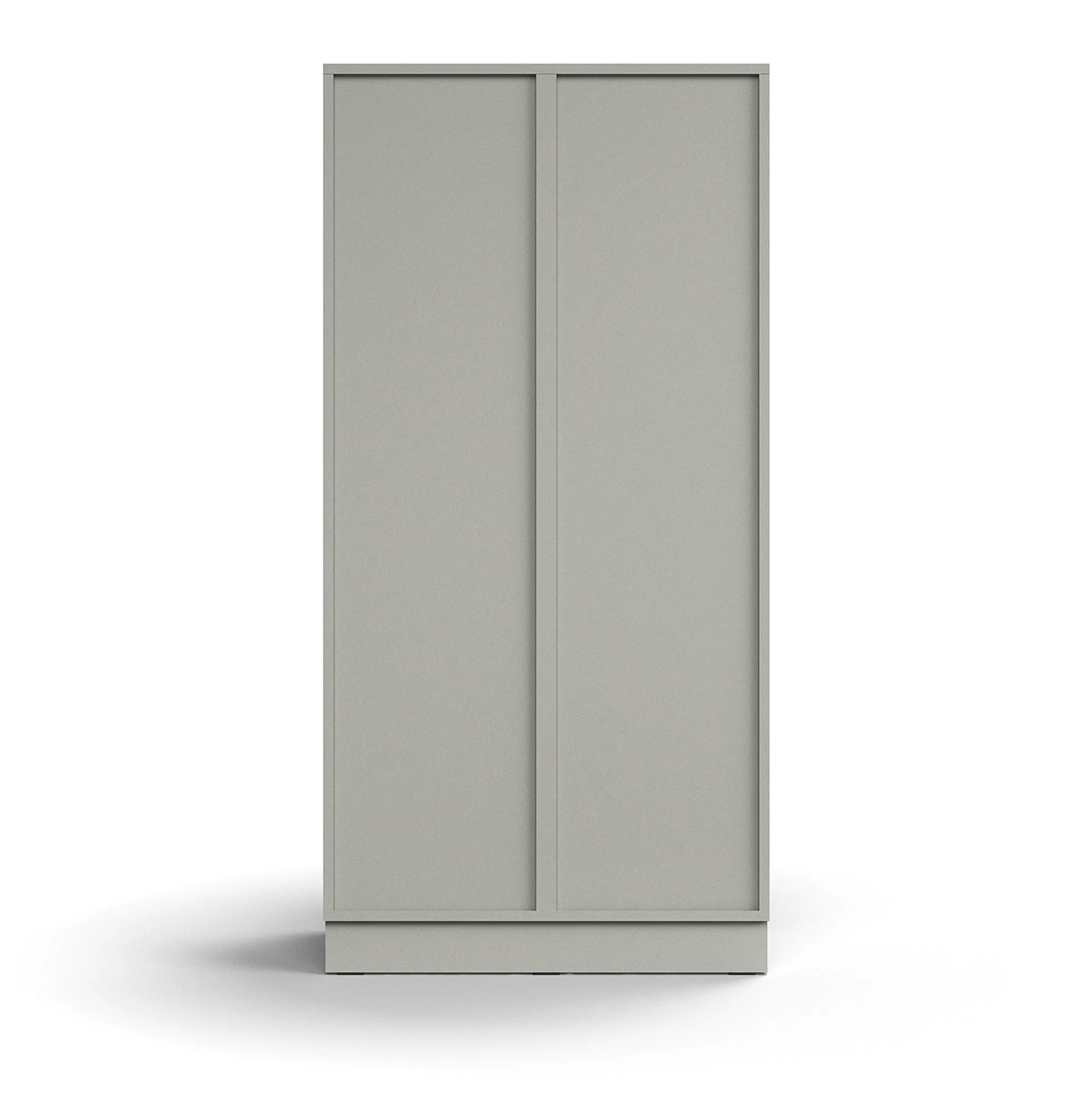 Lokerokaappi QBUS 8 lokeroa, sokkeli, 1636x800x420 mm, vaaleanharmaa