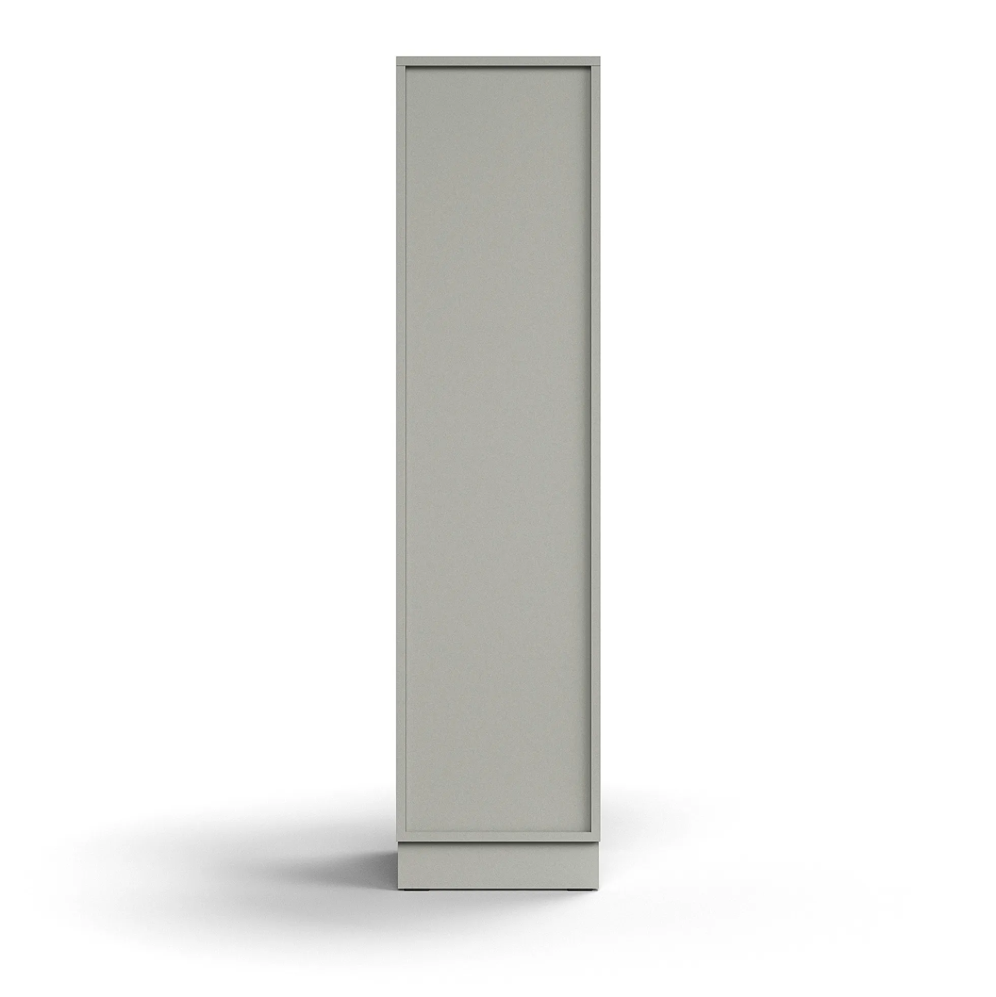 Lokerokaappi QBUS 4 lokeroa, sokkeli, 1636x400x420 mm, vaaleanharmaa