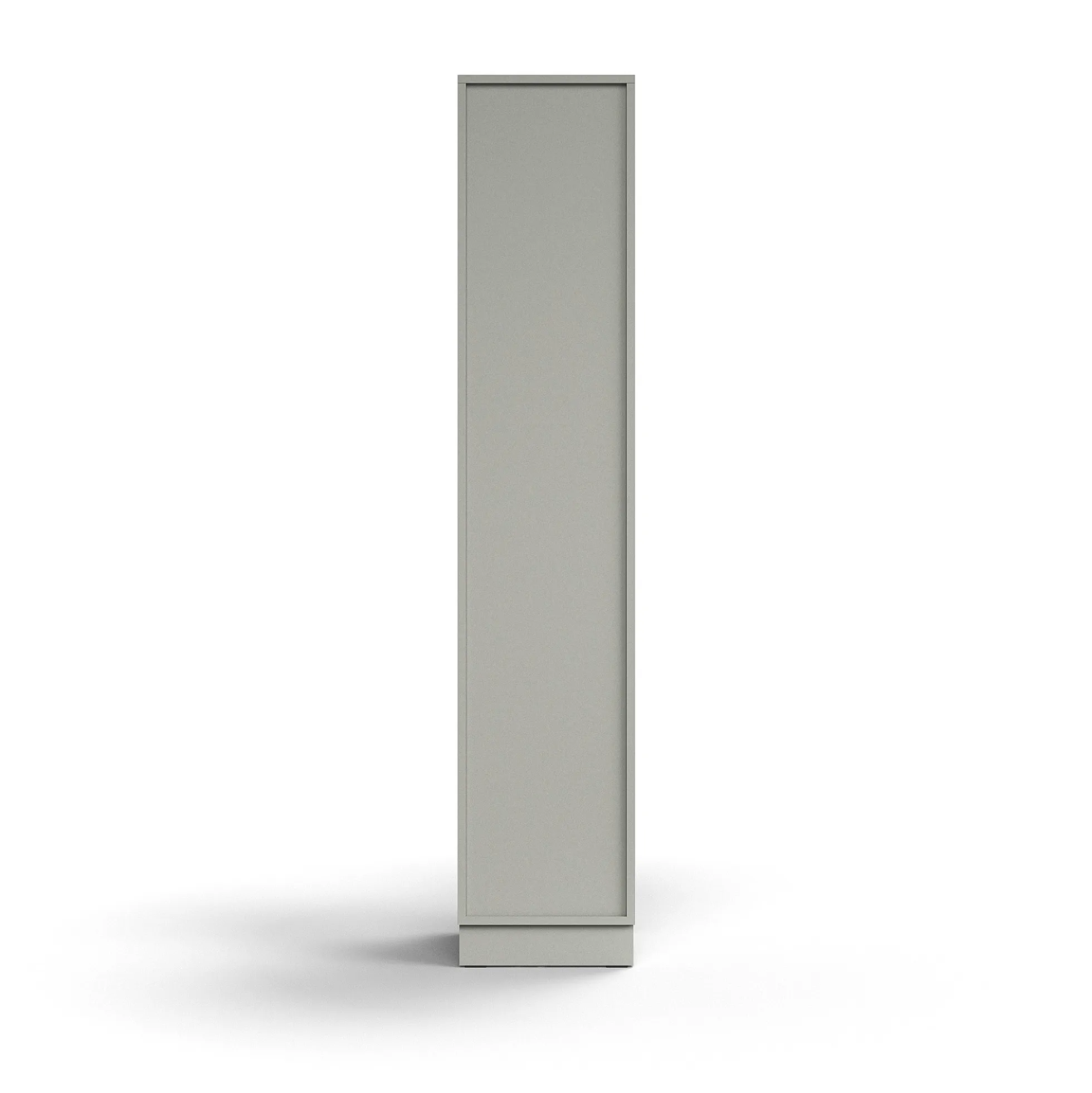 Lokerokaappi QBUS 5 lokeroa, sokkeli, 2020x400x420 mm, vaaleanharmaa