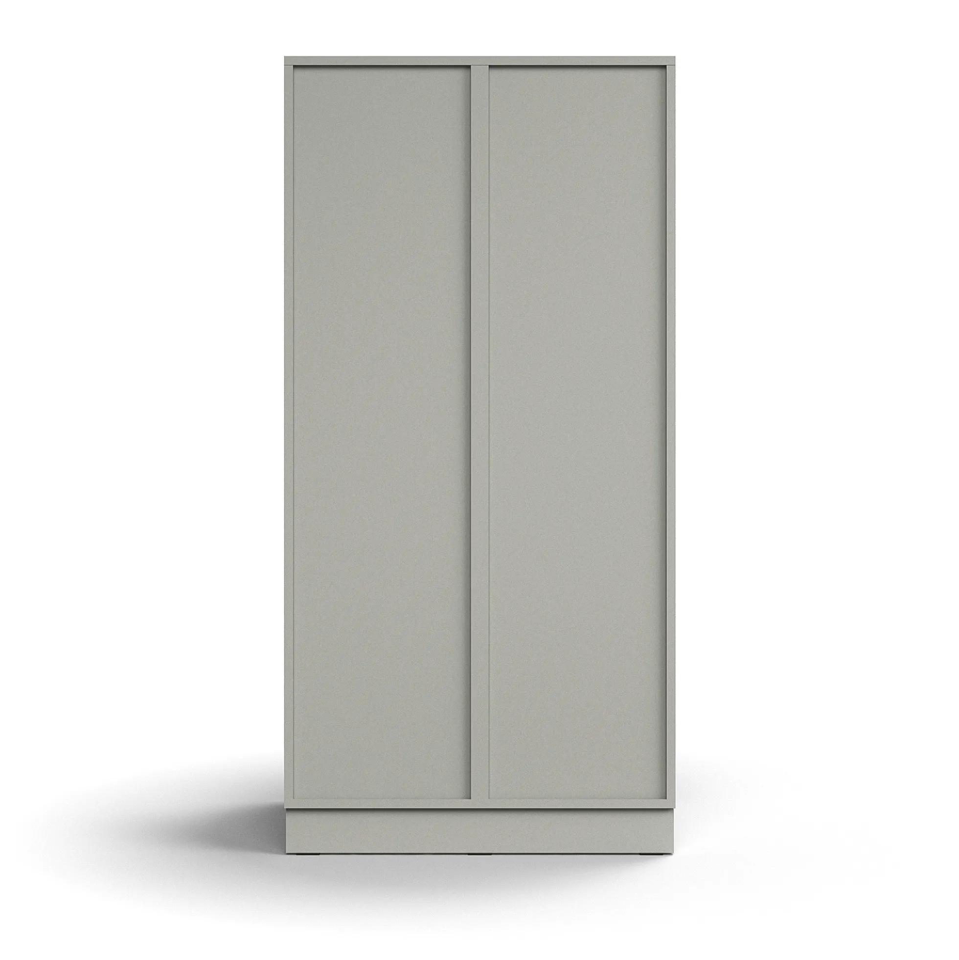 Lokerokaappi QBUS 6 lokeroa, sokkeli, 1636x800x570 mm, vaaleanharmaa