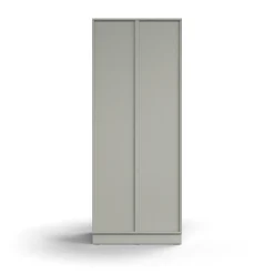 Lokerokaappi QBUS 6 lokeroa, sokkeli, 2020x800x570 mm, vaaleanharmaa