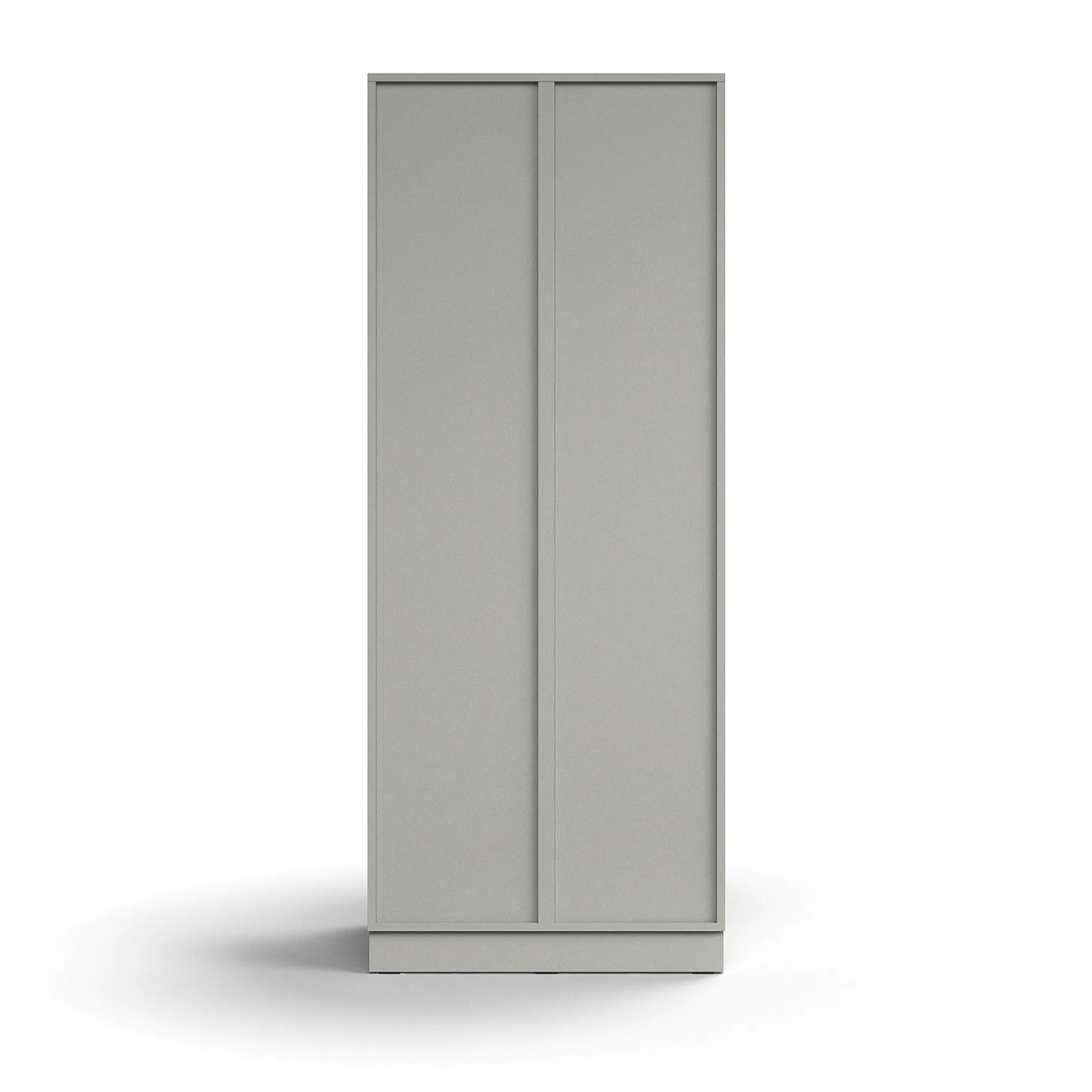 Lokerokaappi QBUS 6 lokeroa, sokkeli, 2020x800x570 mm, vaaleanharmaa