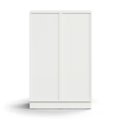 Lokerokaappi QBUS 6 lokeroa, sokkeli, 1252x800x420 mm, valkoinen