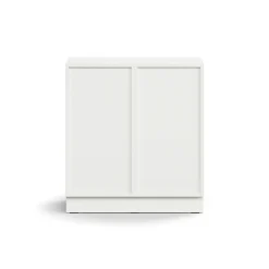 Lokerokaappi QBUS 4 lokeroa, sokkeli, 868x800x420 mm, valkoinen
