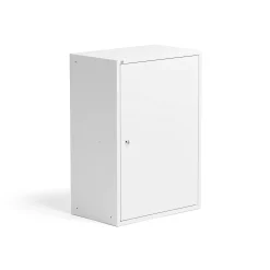 Mappikaappi Lukollinen,1 hyllytaso, 780x550x340 mm, valkoinen