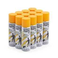 Merkkausmaali Ampere Traffic 500 ml, 12 kpl, keltainen