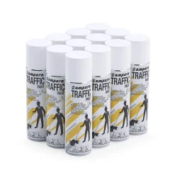Merkkausmaali Ampere Traffic 500 ml, 12 kpl, valkoinen