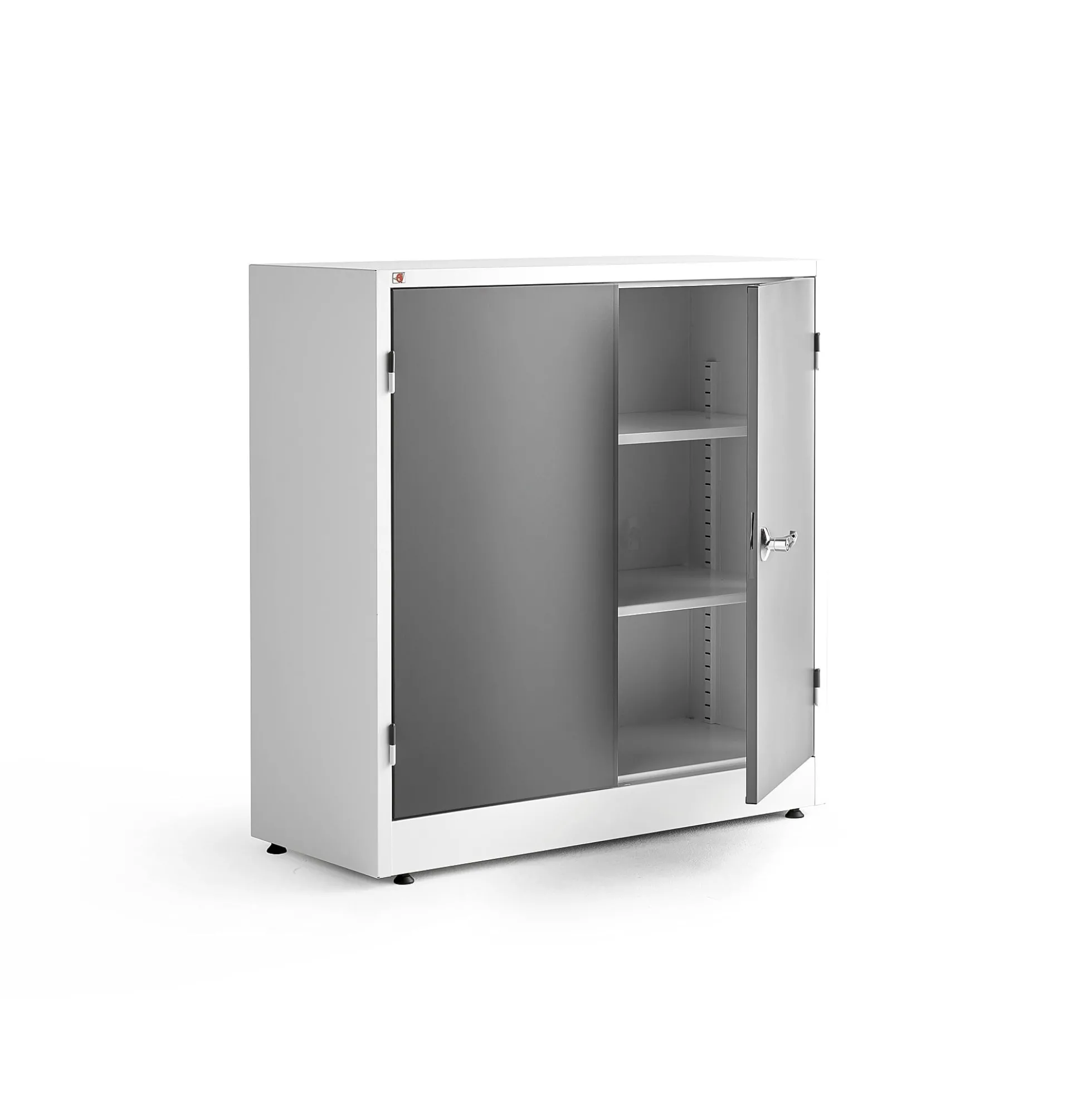 Metallikaappi STYLE 1000x1000x400 mm, valkoinen, tummanharmaa