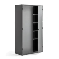 Metallikaappi SUPPLY 1900x1020x500 mm, tummanharmaa