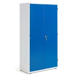 Metallikaappi SUPPLY 1900x1020x500 mm, valkoinen, sininen