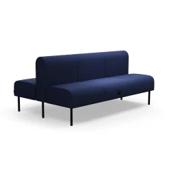 Moduulisohva VARIETY 3-istuttava, integroitu USB-portti, kaksipuolinen, kangas Pod CS, laivastonsininen