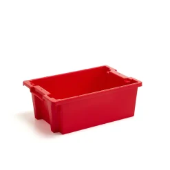 Muovilaatikko SPENCE Pinottava, 600x400x220 mm, 37 l, punainen