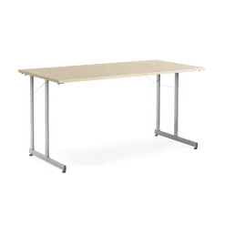 Neuvottelupöytä CLAIRE Taitettava, 1400x700 mm, koivulaminaatti, harmaa
