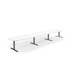 Neuvottelupöytä NOVUS 5600x1200 mm, musta/valkoinen