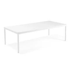 Neuvottelupöytä QBUS 2400x1200 mm, 4 suoraa jalkaa, valkoinen,valkoinen