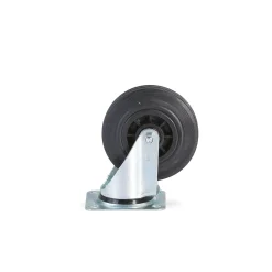 Nivelpyörä 125x38 mm, 100 kg, umpikumi