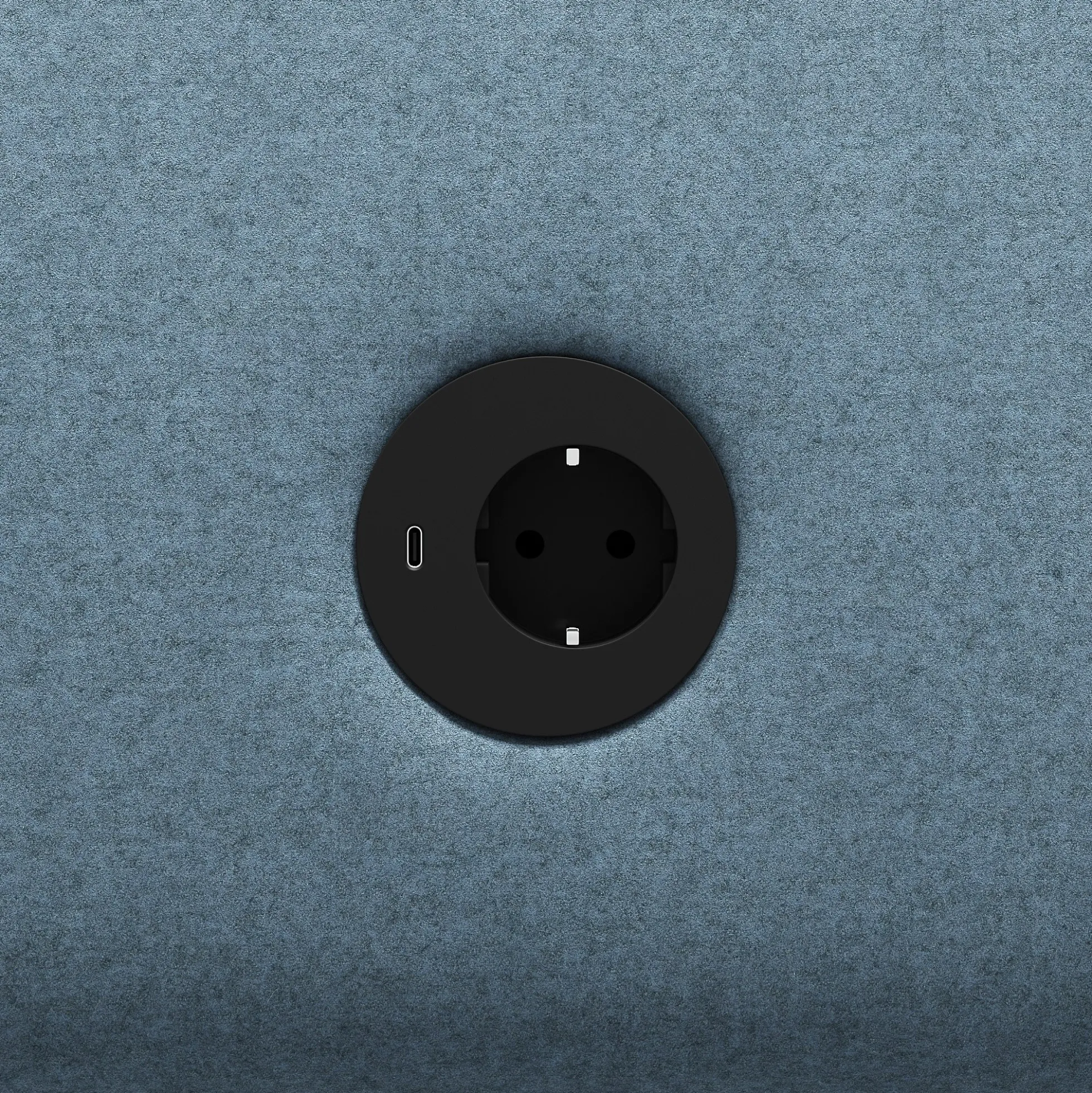 Nojatuoli CLEAR SOUND Integroitu USB-portti, 1-istuttava, kangas Focus Melange, taivaansininen