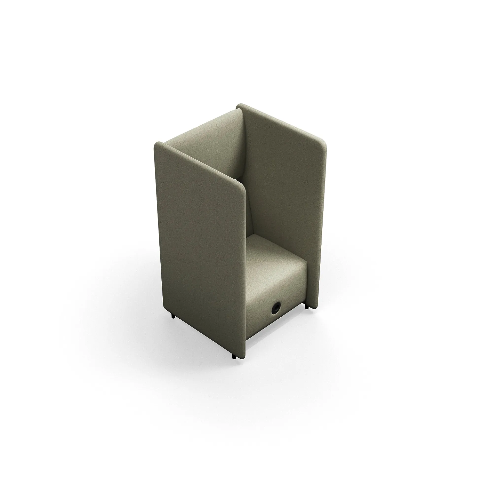 Nojatuoli CLEAR SOUND Integroitu USB-portti, 1-istuttava, kangas Focus Melange, beige