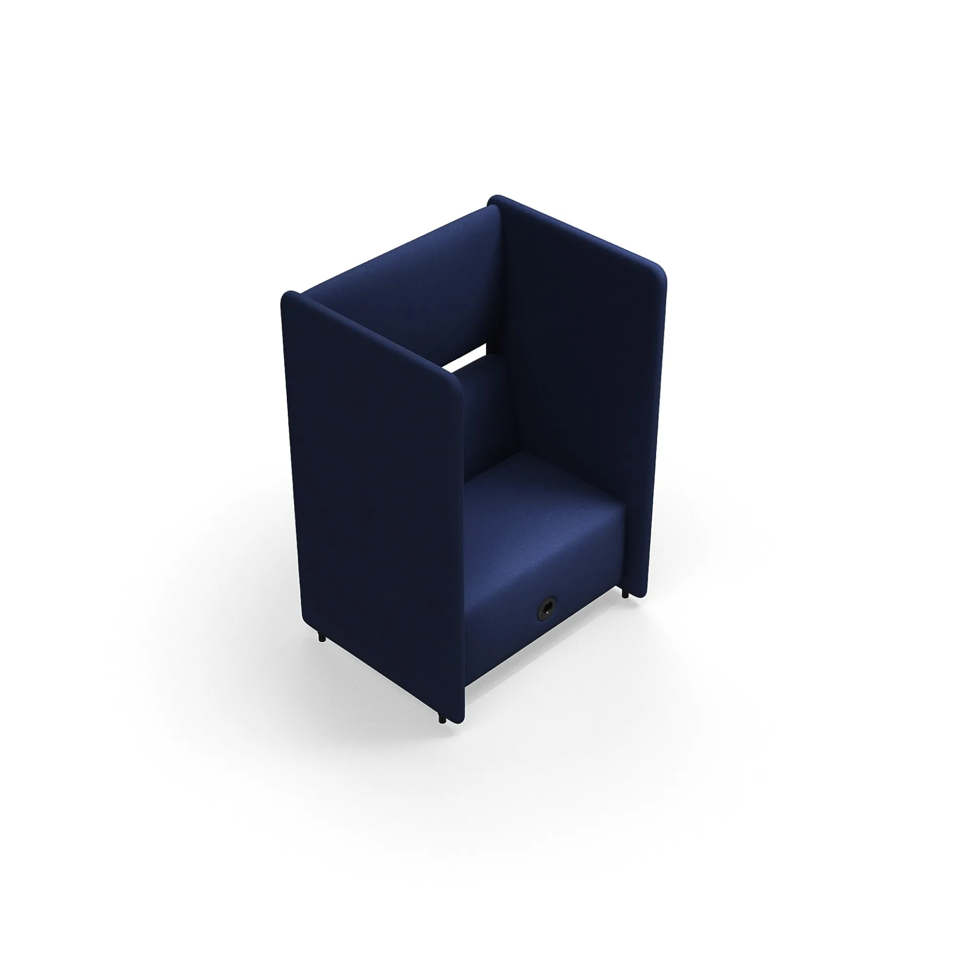 Nojatuoli CLEAR SOUND Integroitu USB-portti, 1,5-istuttava, kangas Pod CS, laivastonsininen