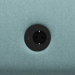 Nojatuoli CLEAR SOUND Integroitu USB-portti, 1,5-istuttava, kangas Pod CS, turkoosi