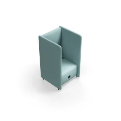 Nojatuoli CLEAR SOUND Integroitu USB-portti, 1-istuttava, kangas Pod CS, turkoosi