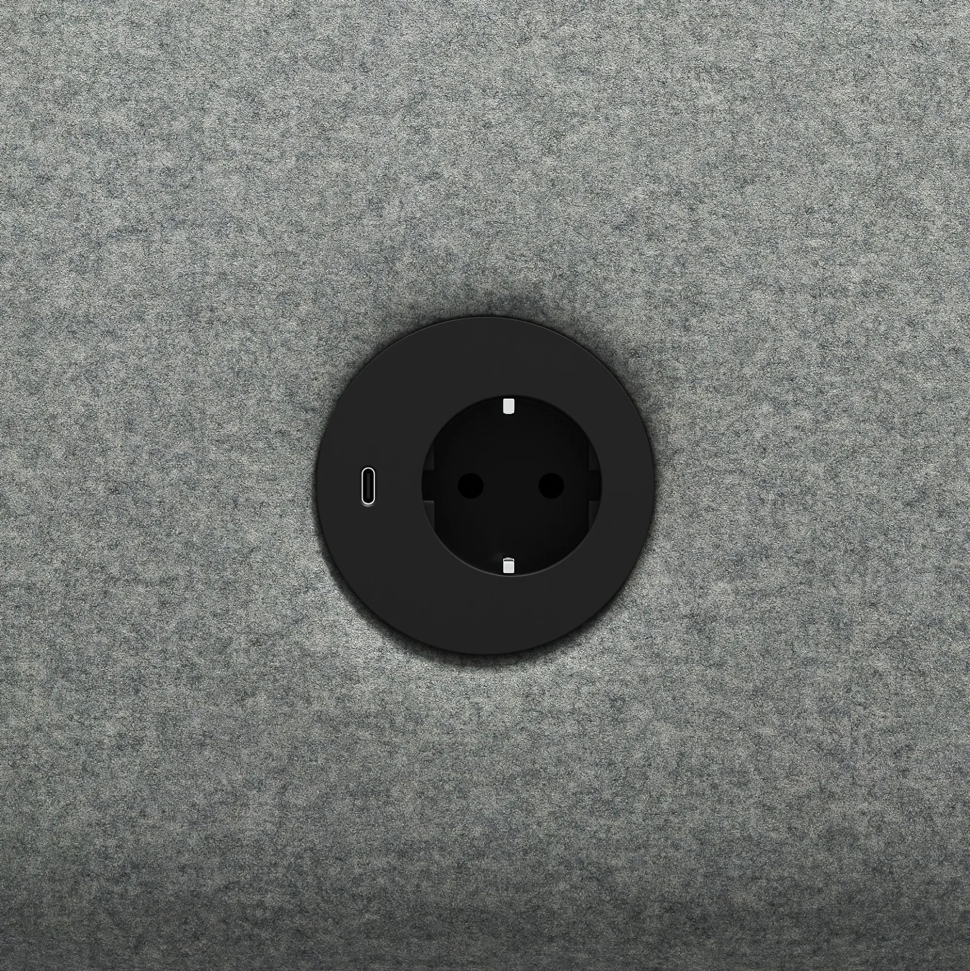 Nojatuoli CLEAR SOUND Integroitu USB-portti, 1,5-istuttava, kangas Focus Melange, hopeanharmaa