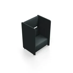 Nojatuoli CLEAR SOUND 1,5-istuttava, kangas Focus Melange, antrasiitinharmaa