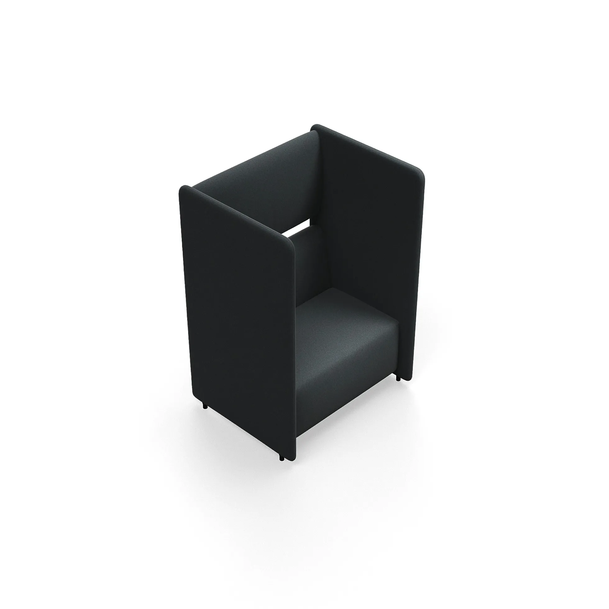 Nojatuoli CLEAR SOUND 1,5-istuttava, kangas Pod CS, antrasiitinharmaa