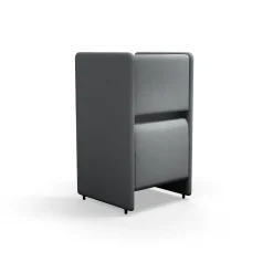 Nojatuoli CLEAR SOUND 1-istuttava, kangas Pod CS, hopeanharmaa