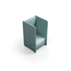 Nojatuoli CLEAR SOUND 1-istuttava, kangas Pod CS, turkoosi